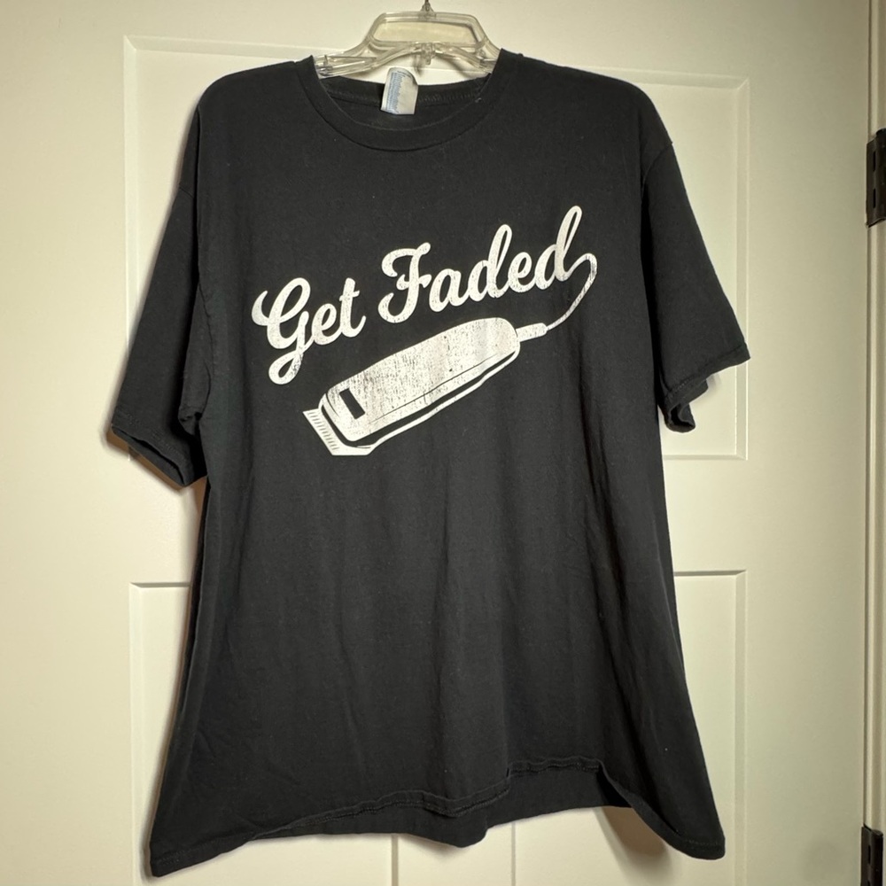Men’s Black 'Get Faded' Graphic T-Shirt XLg